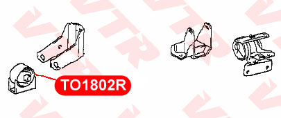 Сайлентблок передней подушки двигателя VTR TO1802R - изображение 1