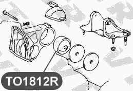 Сайлентблок задней подушки двигателя VTR TO1812R - изображение 1