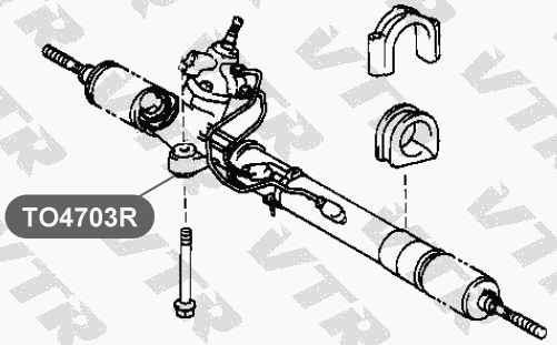 Сайлентблок рулевой рейки VTR TO4703R - изображение 1