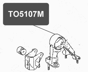 Подушка двигателя, задняя VTR TO5107M - изображение 1