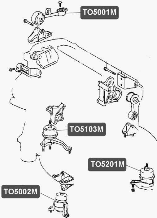 Опора двигателя <b>VTR TO5201M</b> - изображение 1