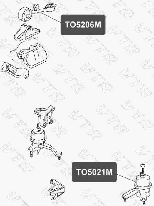 Опора двигателя передняя <b>VTR TO5206M</b> - изображение 1