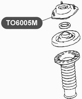 Опора переднего амортизатора VTR TO6005M - изображение 1