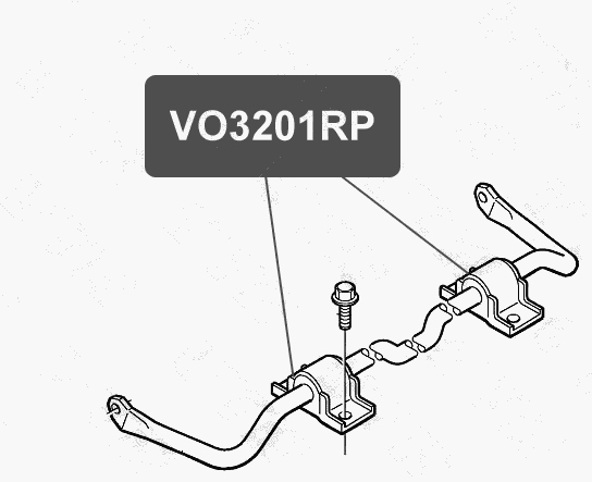 Втулка полиуретановая стабилизатора передней подвески VTR VO3201RP - изображение 1
