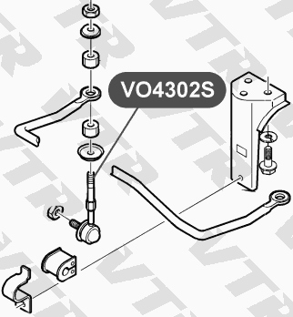 Тяга стабилизатора задней подвески VTR VO4302S - изображение 1