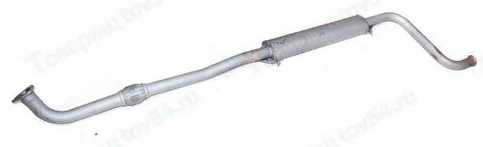 Резонатор ВАЗ 21101 нового образца (после 2007г) с гофрой <b>ВВВ 21101-1200020-10</b> - изображение