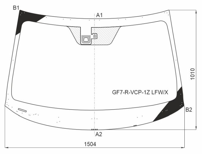 Стекло лобовое (Камера) Mitsubishi Outlander 14-15 <b>XYG GF7-R-VCP-1Z LFW/X</b> - изображение Стекло лобовое (Камера) Mitsubishi Outlander 14-15 <b>XYG GF7-R-VCP-1Z LFW/X</b> - изображение