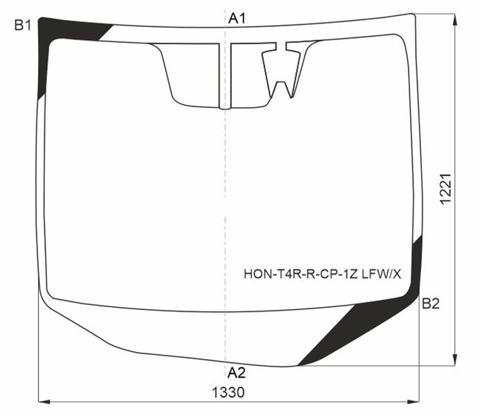 Стекло лобовое (Камера / Молдинг) Honda Jade 15-18 <b>XYG HON-T4R-R-CP-1Z LFW/X</b> - изображение