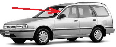 Стекло переднее левое опускное NISSAN AD / WINGROAD / SUNNY CALIFORNIA 90-99 <b>XYG VSY10 FD/LH</b> - изображение
