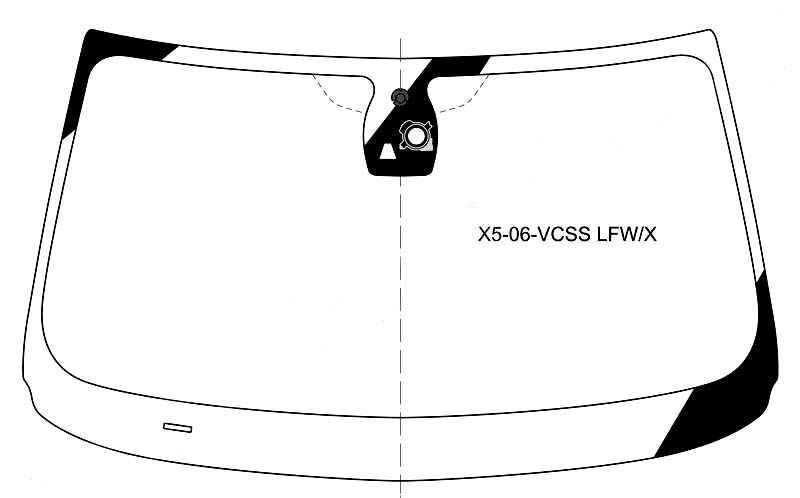 Стекло лобовое в клей BMW X5 (E70) 2007- <b>XYG X5-06-VCSS LFW/X</b> - изображение