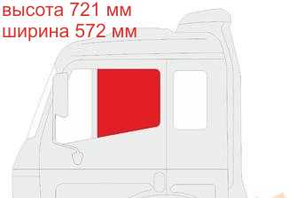Стекло переднее левое опускное HINO RANGER CABOVER TRUCK FD / FG / GK / FF / Y630 STANDARD BODY 1989- <b>XYG Y630 FD/LH</b> - изображение