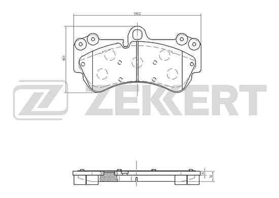 Колодки торм. диск. перед <b>ZEKKERT BS-2449</b> - изображение