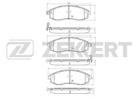 Колодки торм. диск. перед <b>ZEKKERT BS-2537</b> - изображение
