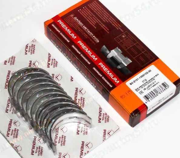 Вкладыши ВАЗ 2101 коренные 0,00 Premium <b>ЗМЗ ВК-2101-1000102-30</b> - изображение