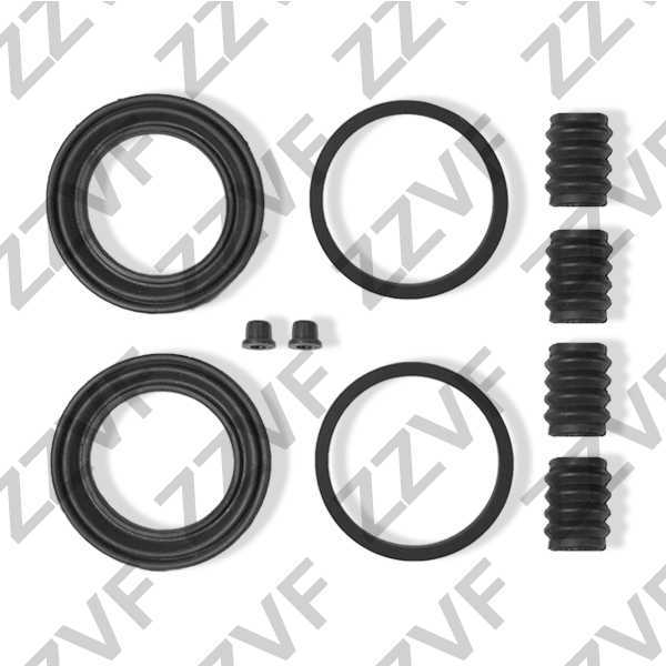 Ремкомплект суппорта тормозного переднего NISSAN ALMERA TINO V10M (00-05) PRIMERA P12E (02-07) <b>ZZVF ZVCER085</b> - изображение