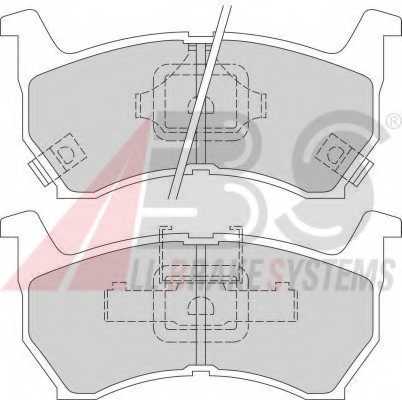 Колодки тормозные дисковые для MAZDA 626(GC) <b>A.B.S. 36531/1 / 20794</b> - изображение