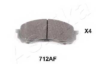 Колодки тормозные передние к- т SUBARU IMPREZA 00- <b>ASHIKA 5007712</b> - изображение
