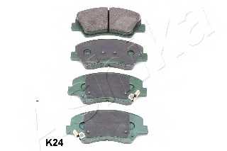 Колодки тормозные дисковые передний для HYUNDAI i20(GB), VELOSTER(FS) / KIA CARENS, CEED(ED,JD), CEE`D(JD), PRO CEE?D(JD), RIO(UB) <b>ASHIKA 50-0K-K24</b> - изображение