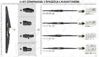Щетка стеклоочистителя задняя ASHIKA SA-X40R - изображение 1