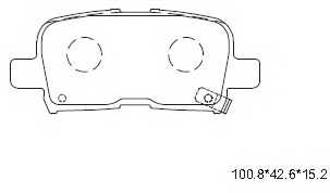 Колодки тормозные <b>ASIMCO KD1798</b> - изображение