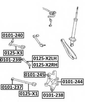 Сайлентблок, рычаг независимой подвески колеса <b>ASVA 0101237</b> - изображение