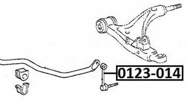 Тяга стабилизатора передняя (LEXUS 400 CELSIOR UCF30) <b>ASVA 0123014</b> - изображение