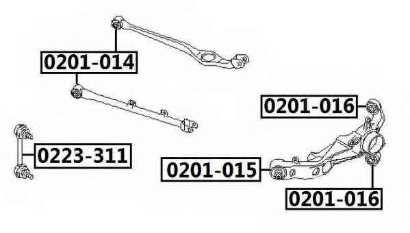 Сайленблок заднего поперечного рычага NISSAN/INFINITI 201014 <b>ASVA 0201-014</b> - изображение
