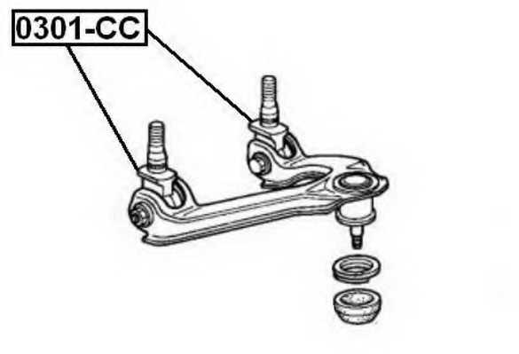 Сайлентблок HONDA 0301CC <b>ASVA 0301-CC</b> - изображение