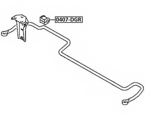 Втулка, стабилизатор 0407DGR <b>ASVA 0407-DGR</b> - изображение Втулка, стабилизатор 0407DGR <b>ASVA 0407-DGR</b> - изображение