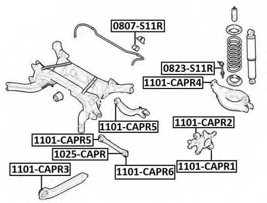 Сайлентблок OPEL/CHEVROLET 1101CAPR2 <b>ASVA 1101-CAPR2</b> - изображение
