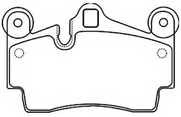 Колодки тормозные дисковые задние <b>ASVA AKD0347</b> - изображение