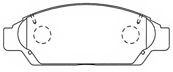 Колодки тормозные дисковые <b>ASVA AKD-1260</b> - изображение