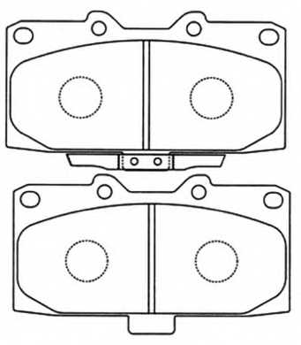 Колодки тормозные дисковые передние <b>ASVA AKD7463</b> - изображение