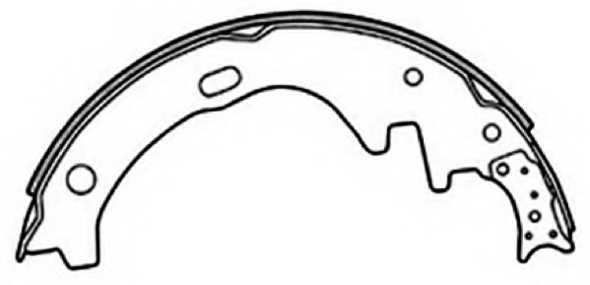 Колодки тормозные барабанные, комплект <b>ASVA AKS2008</b> - изображение