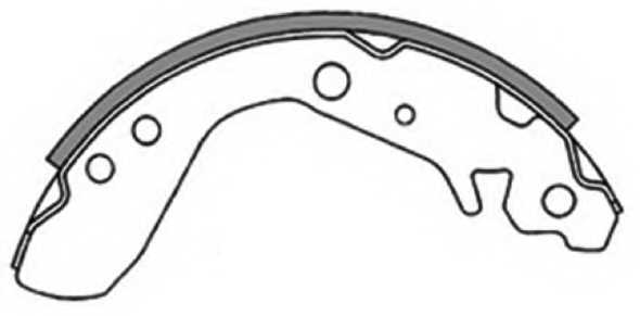 Колодки тормозные барабанные задние <b>ASVA AKS5534</b> - изображение