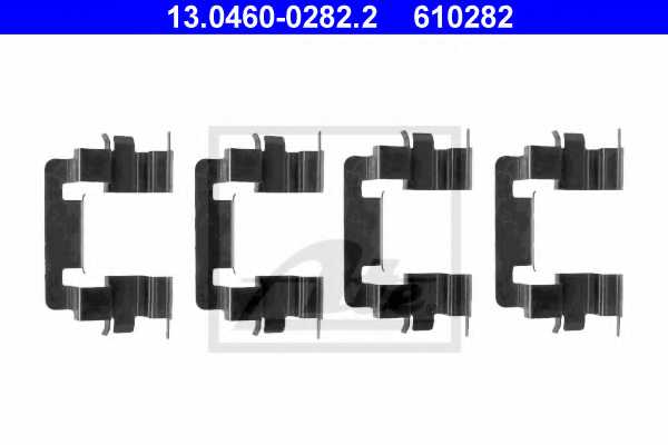 Комплектующие колодок дискового тормоза ATE 610282 / 13.0460-0282.2 - изображение