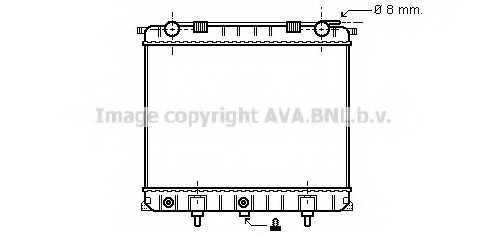 Радиатор охлаждения двигателя AVA QUALITY COOLING AU2132 - изображение