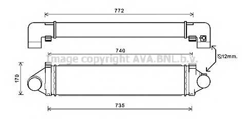 Интеркулер AVA QUALITY COOLING AUA4219 - изображение Интеркулер AVA QUALITY COOLING AUA4219 - изображение