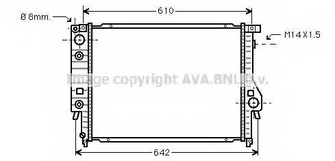 Радиатор охлаждения двигателя AVA QUALITY COOLING BW2048 - изображение