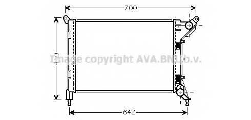 Радиатор охлаждения двигателя AVA QUALITY COOLING BW2310 - изображение