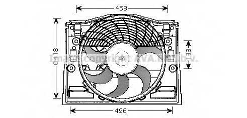 Вентилятор охлаждения двигателя AVA QUALITY COOLING BW7513 - изображение Вентилятор охлаждения двигателя AVA QUALITY COOLING BW7513 - изображение
