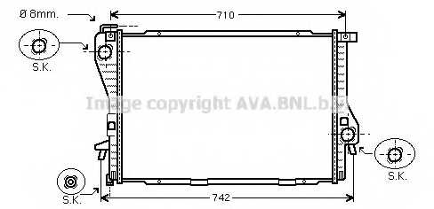 Радиатор <b>AVA QUALITY COOLING BWA2300</b> - изображение