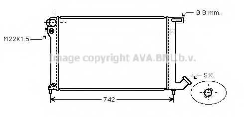 Радиатор охлаждения двигателя AVA QUALITY COOLING CNA2137 - изображение