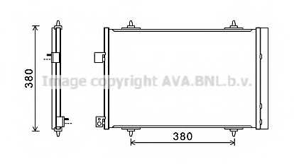 Конденсатор кондиционера AVA QUALITY COOLING CNA5274D - изображение