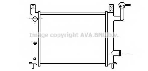 Радиатор охлаждения двигателя AVA QUALITY COOLING DN2046 - изображение
