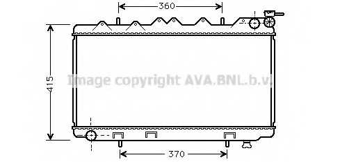 Радиатор охлаждения двигателя AVA QUALITY COOLING DN2135 - изображение