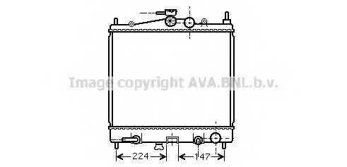 Радиатор охлаждения двигателя AVA QUALITY COOLING DN2211 - изображение
