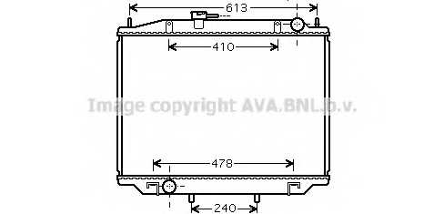 Радиатор охлаждения двигателя AVA QUALITY COOLING DN2300 - изображение