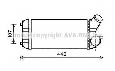 Интеркулер AVA QUALITY COOLING FD4472 - изображение