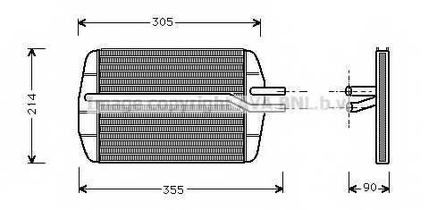 Радиатор отопления салона AVA QUALITY COOLING FD6216 - изображение